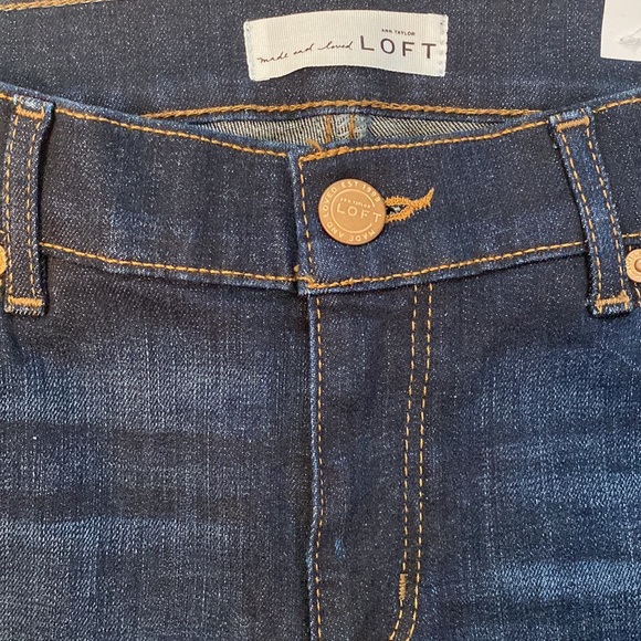 LOFT Made With Love Modern Straight Cuffed Jeans - Picture 10 of 11